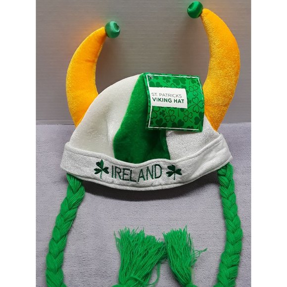 Saint Patrick's Viking hat with horns Ireland - Picture 2 of 6